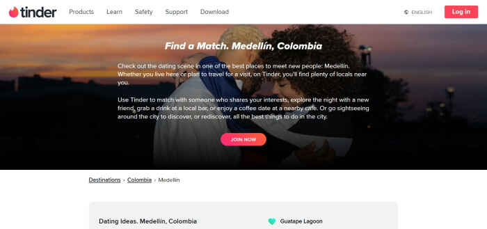 tinder in colombia